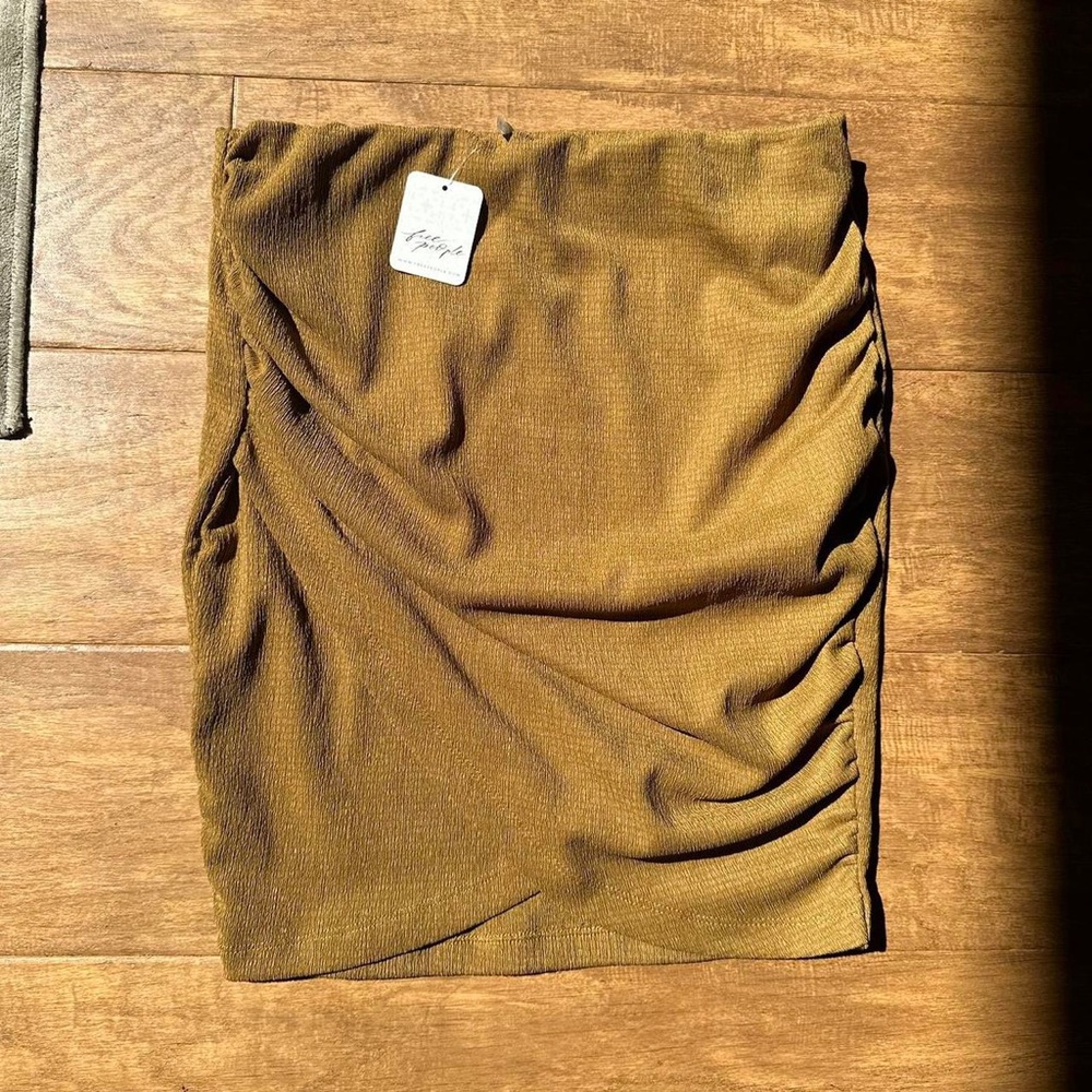 Free People brown skirt